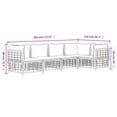 thumbnail image 2 of vidaXL 5 Piece Patio Lounge Set with Cushions Anthracite Poly Rattan, 2 of 7