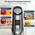 thumbnail image 4 of Casabay Immersion Blender, 15-Speed Hand Held Blender 1100W 2-in-1 Hand Mixer Stick Blender with Turbo Mode Baby Food Processor, 4 of 9