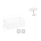 thumbnail image 5 of Cesta de almacenamiento colgante,Cesta de almacenamiento para gabinete organizador de pared colgante,Estantes de pared con decoración de granja,Escritorio redondo de casa de muñecas,Muebles, 5 of 7