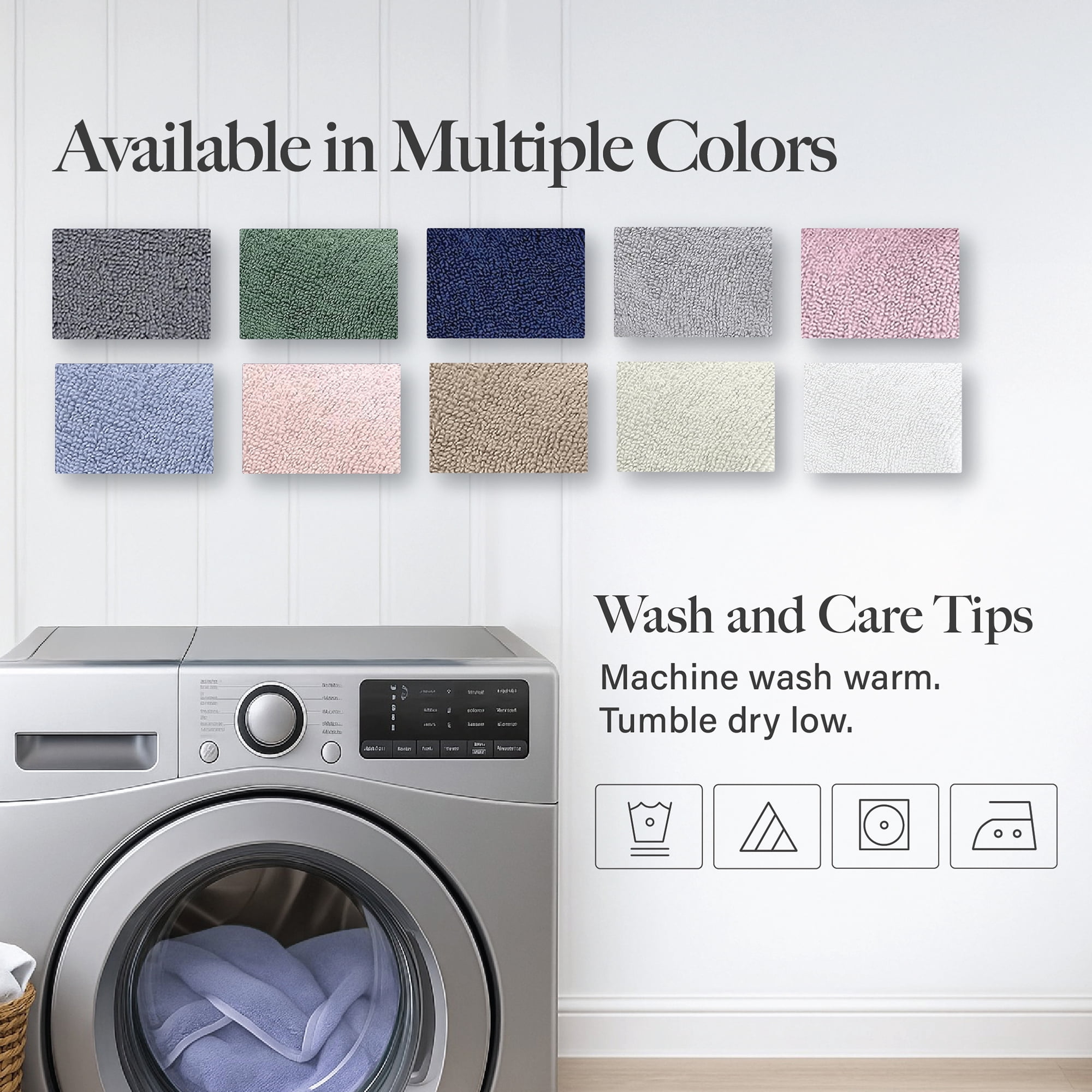 Modern Threads Aircloud 6-Piece Cotton Adult Bath Towel Set, Blue