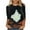 QR1-Multicolor, variant on VKOYWKM Womens Halloween Ghost T-Shirts 3/4 Sleeve Tops Spooky Graphic Tees Fall Crew Neck Loose Fit Party Halloween T-Shirts