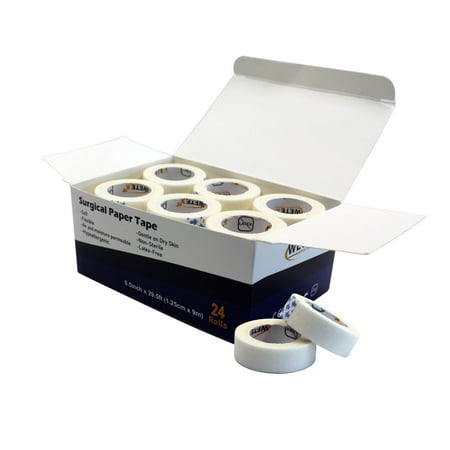 144 Rolls Surgical Paper Tape, FDA, Small, White