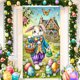 thumbnail image 1 of Decoraciones de Pascua, Adornos de Pascua, Regalos de Pascua Fondo de Pascua Tela Poliéster Ancho, 1 of 6