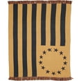 thumbnail image 5 of VHC Brands Seasonal Pillows & Throws-Old Glory Woven Throw, 50" x 60", Americana Red, 5 of 8