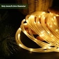 thumbnail image 2 of paquete de luces de cadena de 39.3 pies y 120 LED cargadas por USB con 8 modos, adecuadas para uso en interiores y exteriores, impermeables, para decoración de fiestas en el jardín, blanco cálido, 2 of 5