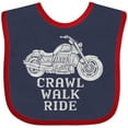 thumbnail image 3 of Inktastic Crawl Walk Ride Motorcycle Boys or Girls Baby Bib, 3 of 4