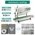 thumbnail image 4 of Band Sealer, Vertical Continuous Band Sealer FR-900, Automatic Continuous Sealing Machine with Digital Temperature Control, Commercial PP Aluminum Foil PVC Plastic Bag Band Sealing Machine, 4 of 9