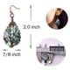 thumbnail image 4 of Aretes de concha de abulón de mar envueltos a mano de árbol de la vida para mujer, alambre de cobre envejecido francés TUNC  Sencillez, 4 of 5