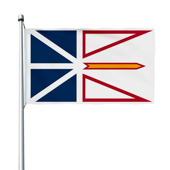 Aihccy Newfoundland and Labrador Flag with Brass Grommets Size - 3x5Ft
