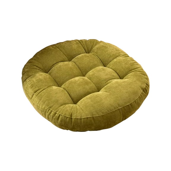 Chair Cushion Floor Pillows Cushions Round Chair Cushion Outdoor Seat Pads for Sitting Meditation Yoga Living Room Sofa Balcony 15.7x15.7 Inch, Green