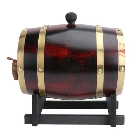 

1pc Red Wine Barrel Set Wine Cellar Pub Bar Beer Storage Bucket (3 Liters)