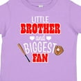 thumbnail image 4 of Inktastic Little Brother and Biggest Fan- Baseball Glove and Bat Boys Toddler T-Shirt, 4 of 5