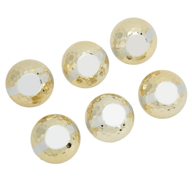 Golf Balls,6Pcs Gold Golf Ribbon Golf Ribbon Balls Gold Golf Ribbon Balls Streamlined Design