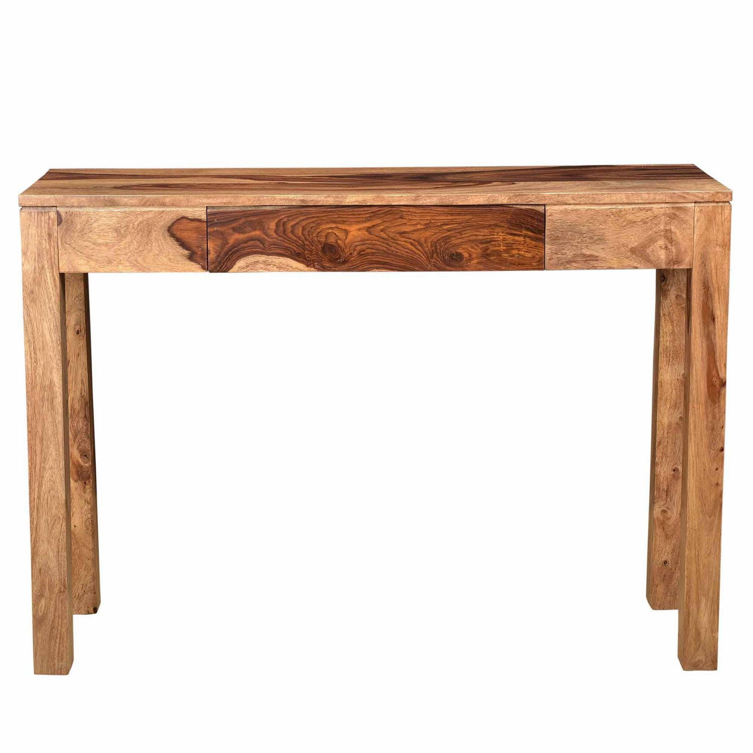 Rustic Modern Solid Wood Console/Desk in Dark Sheesham