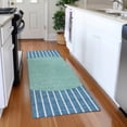 thumbnail image 3 of Dalyn Rugs Premium Machine Washable Mayfield AMF994 Teal 2'3" x 7'6" Runner Rug, 3 of 6