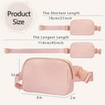thumbnail image 5 of Kwuty Fanny Pack Crossbody Bag for Women and Men, Belt Bag for Hiking Bum Bag with Adjustable Strap, Waist pack for Running Workout Sports Travel Off White, 5 of 7