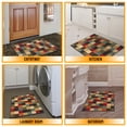 thumbnail image 4 of Ottomanson Non-Slip Indoor Entryway Rug 1'10.5" x 3' – Low Pile Stain Resistant Door Mat, Checkered Multicolor, 4 of 11
