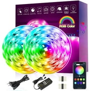 D Light Strip,Smart App Controlled Dreamcolor Strip Lights 10m/32.8Ft 600Leds,Bluetooth Music Sync with RGB Color Chasing Light Strip for Bedroom,Kitchen,Party,Home Decoration (Red,Green,Blue)