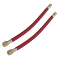 thumbnail image 2 of 2 Pcs Copper-Plated Bike Pump Extension Hoses, 16.6cm Long Nylon-Copper Inflation Tubes with Dual-Valve Design, Compatible with American Valves, Wear-Resistant & Corrosion-Resistant, Easy to Attach, 2 of 6