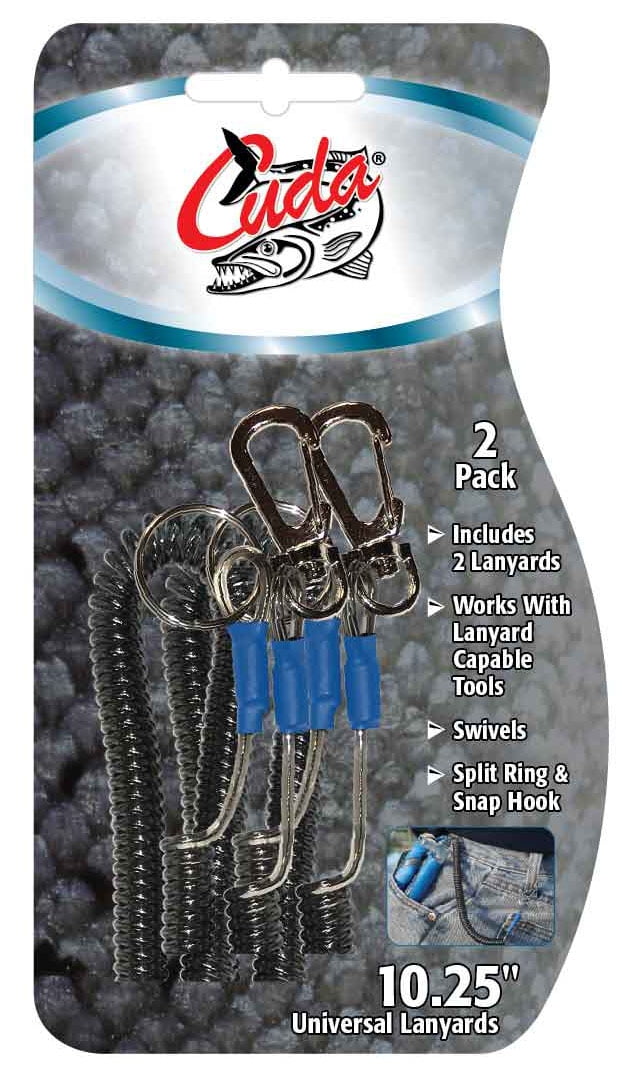 (2 pack) Cuda Universal Lanyard,10.25" for Fishing Pliers and Tools, 2-Pack