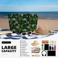 thumbnail image 5 of Wukai Tropical Leaves1 Print Zipper Bag,large Beach Tote Bag,Waterproof Sandproof Bag,Grocery and Picnic Tote Travel Bag, 5 of 5