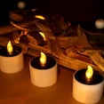 thumbnail image 5 of 6 Outdoor Solar Rechargeable Candle Lights With Round Candles  yellow flash, 5 of 9