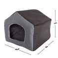 thumbnail image 5 of PETMAKER Confortable Chalet en Forme de Lit pour Animaux de Compagnie, Gris, 19 x 18,5 x 17 Po, 5 of 5