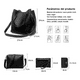 thumbnail image 3 of Bolso Casual Para Mujer 4 Piezas Negro Malubero Malu1565, 3 of 3