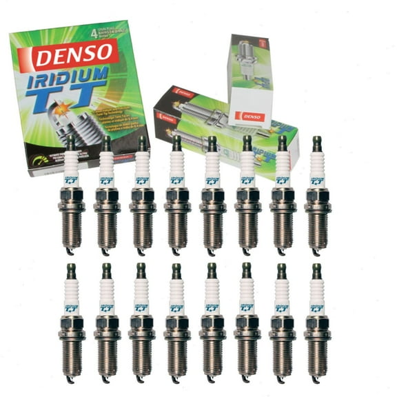 16 pc DENSO Iridium TT Spark Plugs compatible with Dodge Dakota 4.7L V8 2009-2010