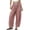 Red-1, variant on Womens Gingham Pants Spring Summer Casual Loose Wide Leg Palazzo Pants Boho Beach Plaid Harem Pant with Drawstring Pockets