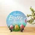 thumbnail image 6 of Wukai Happy Easter Print Decorative Plate for Display,Bone China Decorative Plate, Ceramic Dinner Plate with Stand, Vertical Ceramic Plate-8in, 6 of 6
