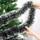 thumbnail image 4 of 60/2m Christmas Tinsel Ribbons Green Cane Ribbon Garland Xmas Tree Hanging Pendent DIY Wreath Home Party New Year Ornament, 4 of 5