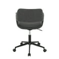 thumbnail image 4 of Carson Carrington  Vallen Adjustable Task Chair with 5-Star Base Grey Faux Leather/Black Metal, 4 of 5