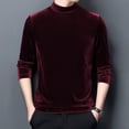 thumbnail image 2 of Men’s High Neck Long Sleeve T-Shirt Casual Versatile Winter Base Layer Top, 2 of 5