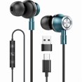 thumbnail image 1 of wonima11 USB C Wired Earbuds, in Ear Earphones for Samsung S25 S24 Ultra A16 5G USBC Headphones with Microphone, Magnetic Noise Isolation Headset Compatible for iPhone 16 15 Pro Max iPad MacBook, 1 of 1