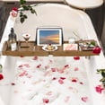 thumbnail image 2 of Bambloom Bamboo Bathtub Tray,Luxury Expandable Bath Tray for Tub with Bath Ball and Soap Dish,Brown, 2 of 6