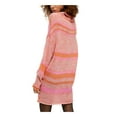 thumbnail image 2 of Free People Womens Striped Tunic Sweater, Pink, Small, 2 of 4
