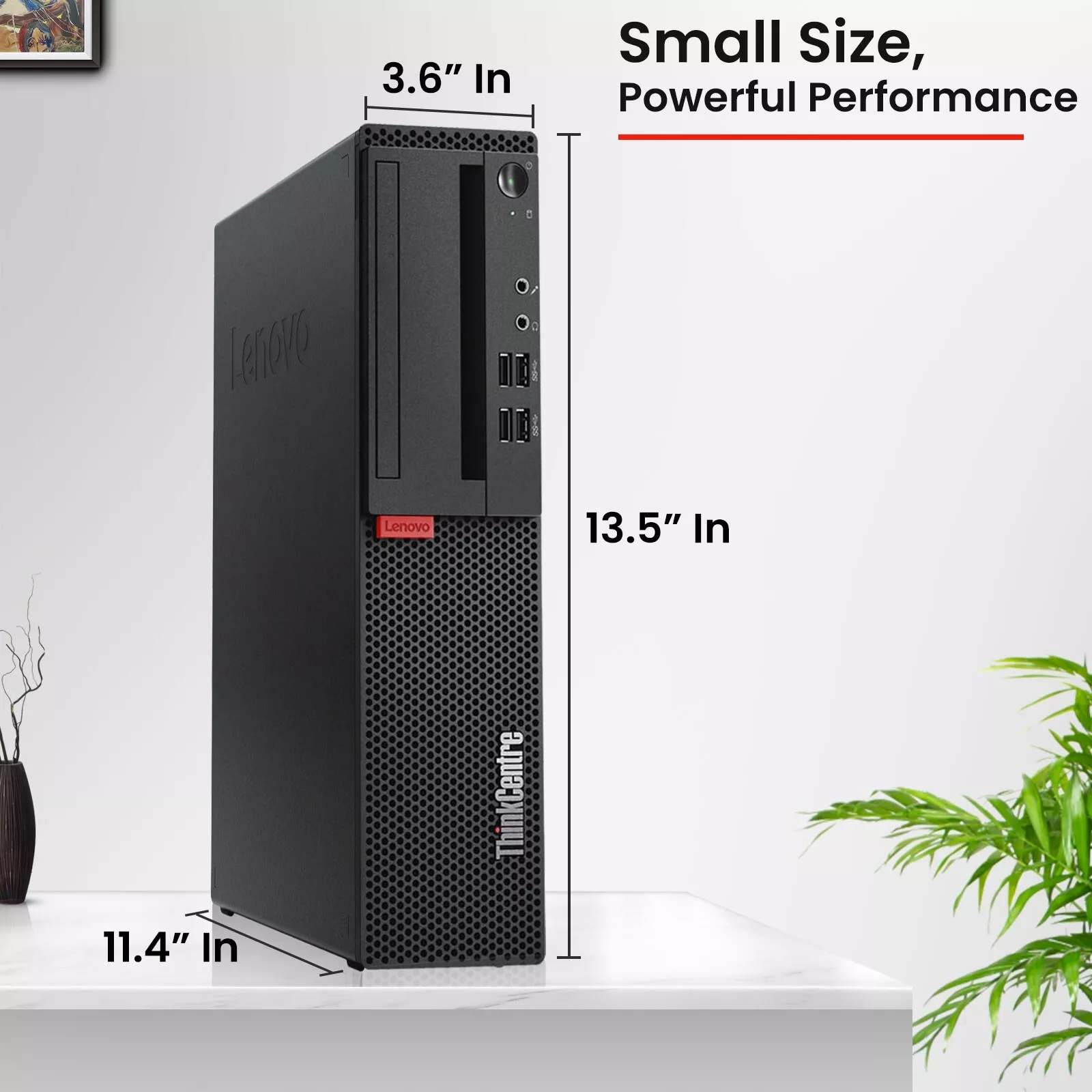 Restored Lenovo ThinkCentre Desktop PC, Intel Core i7-6700, 32GB