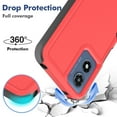 thumbnail image 4 of Defender Case for Motorola Moto G Play 4G 2024 6.5'' Heavy Duty 1 in 1 Design Rugged Full Body Dustproof Shockproof Bumper Non-Slip Protective Cover,Red,For Moto G Play 4G 2024, 4 of 10