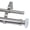 Satin Nickel, variant on 1-Inch Diameter Double Curtain Rod Set, 28–48 Inch Adjustable, Cut Crystal Finials, Royal Gold