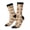 3 Black, variant on Squirrel nut backgrounds Pattern Sport Socks for Women and Men Crew Socks Sporty Calf Socks Casual Socks