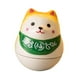 thumbnail image 4 of Figura de cerámica de perro de la suerte Shiba Inu, muñeco de vaso, decoración de mesa, multiusos Verde amarillo, 4 of 9