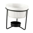 thumbnail image 2 of CoudarTitie Butter Warmer Ceramic Bowl,Cookware,Heater,Boiler,Chocolate Melting Pot Fondue Pot for Chocolate Dessert Fruit Party Supplies black, 2 of 9