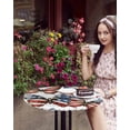 thumbnail image 4 of nqOlkjepod Independence Day Round Tablecloth, Fitted Table Cover with Elastic for 36"-44" Round Tables, 4th of July American Flag Butterfly Table Cloth Outdoor Dinning Party Waterproof Tablecloths, 4 of 6