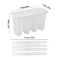 thumbnail image 2 of Food Grade Popsicle Molds with Lid, Reusable Ice Cream Maker Tray, Homemade Popsicle Ice Box, BPA Free Freezer Ice Molds, Durable Ice Popsicle Maker for Home Use, 5.9*1.97*3.15in, White, 2 of 10