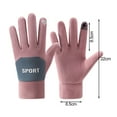 thumbnail image 3 of Women's Gloves Mittens Ladies Winter Fleece Thickening Cold Proof Outdoor Driving Riding Sports Non Slip Touched Screen Gloves Unisex, Women's Accessories Gloves Mittens, 3 of 4