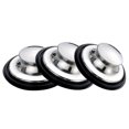 thumbnail image 1 of Kitchen Sink Plug Stopper, Stainless Steel Sink Stopper Plug, 3 Pcs Kitchen Plug for Sink, Large Wide Rim 3.46" Diameter, 1 of 5