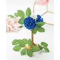 thumbnail image 4 of Artificial Wedding Dahlia Flowers 25pcs Fake Foam Roses with Stem for Wedding Bouquets Centerpieces Arrangements Decoration(Royal Blue), 4 of 5
