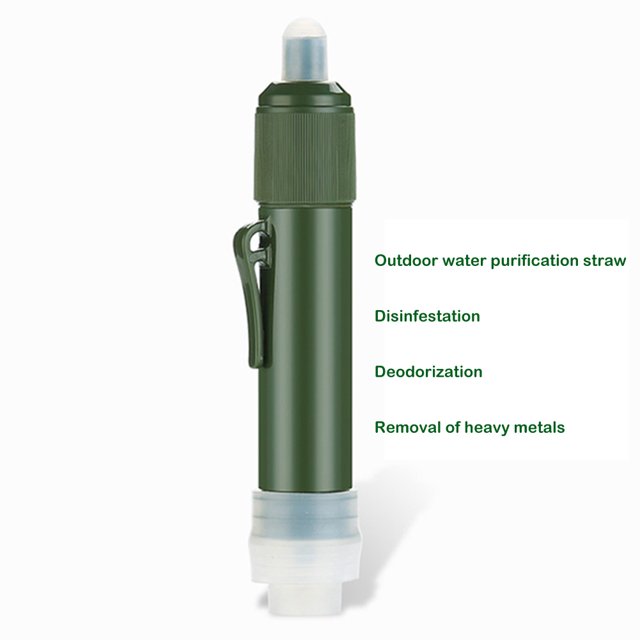 Purificador De Agua Sistema de filtración de agua Kit de pajitas de filtro de agua Suministros de emergencia de supervivencia Likrtyny Para Estrenar