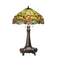 thumbnail image 5 of Meyda Tiffany 101830 3 Light 31" Tall Tiffany Table Lamp - MultiColor, 5 of 7